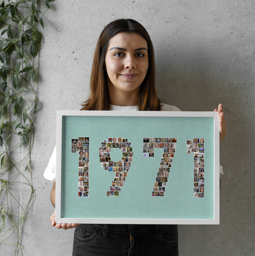 Create Your Own 1971 Photo Collage - Personalized Birthday Gift