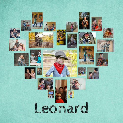 Create Your Heart-Shaped Photo Collage: Capture Your Child's Best Moments