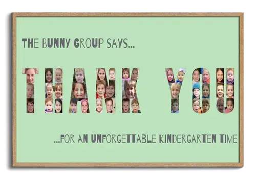 Create a "Thank You" Photo Collage for a Memorable Kindergarten Farewell
