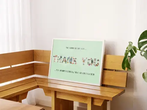 "Thank You Photo Letter Collage for Teachers"