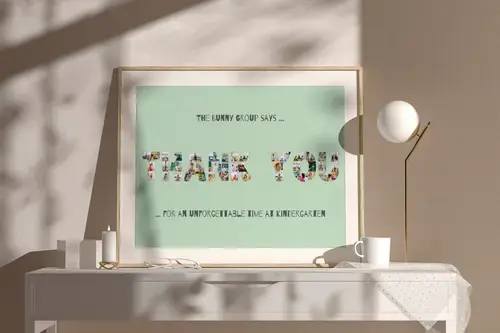 "Thank You Photo Letter Collage for Teachers"