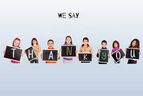 Create a "Thanks" Kids Collage - Personalize for Teachers & Classrooms