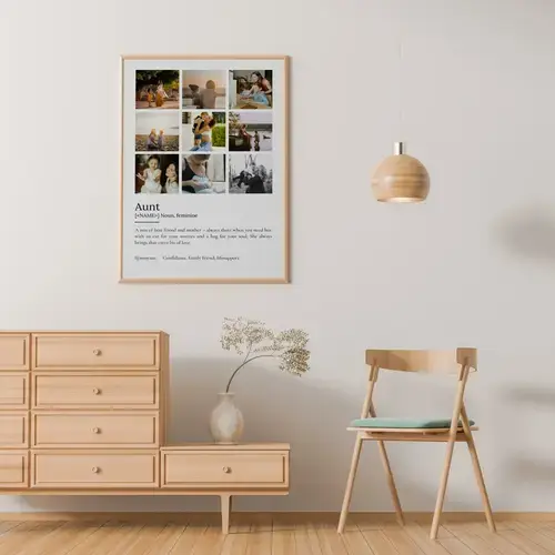 Aunt Definition Poster: Personalized Gift Design