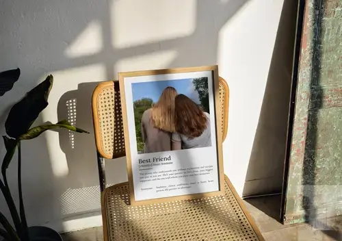 "Customizable 'Best Friend' Definition Poster"