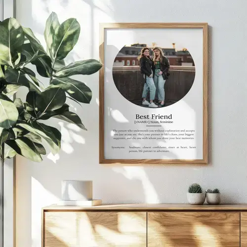 "Customizable 'Best Friend' Definition Poster"