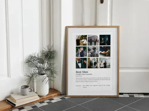 Groomsman Definition Poster - Personalized Gift