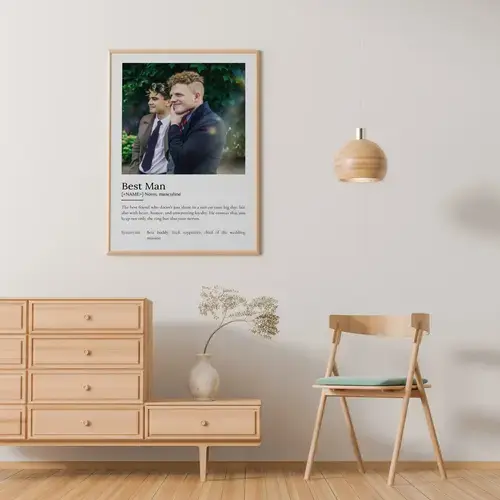 Groomsman Definition Poster - Personalized Gift