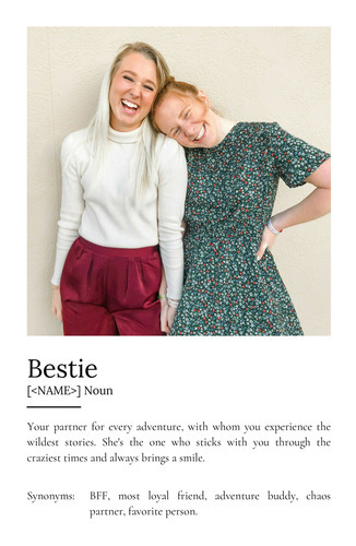 Create a Personalized 'Bestie' Definition Poster with Your Photos