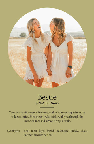 Create a Personalized 'Bestie' Definition Poster with Your Photos