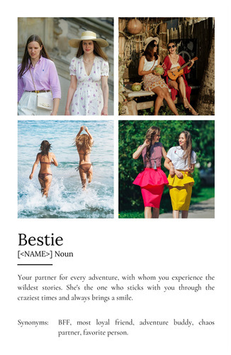 Create a Personalized 'Bestie' Definition Poster with Your Photos