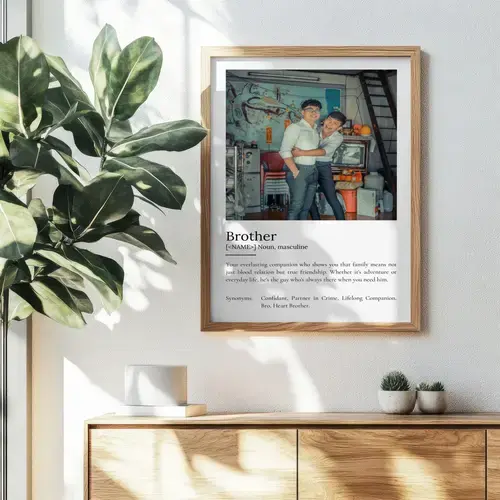 Personalized Brother Definition Poster