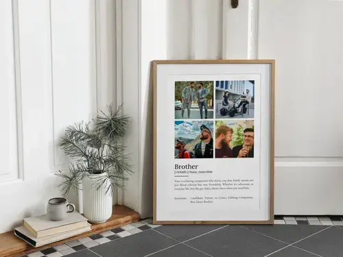 Personalized Brother Definition Poster
