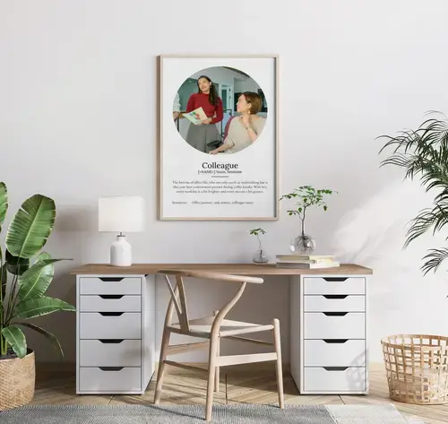 Personalized "Colleague" Definition Poster