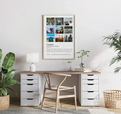 Personalized "Cousin" Definition Poster