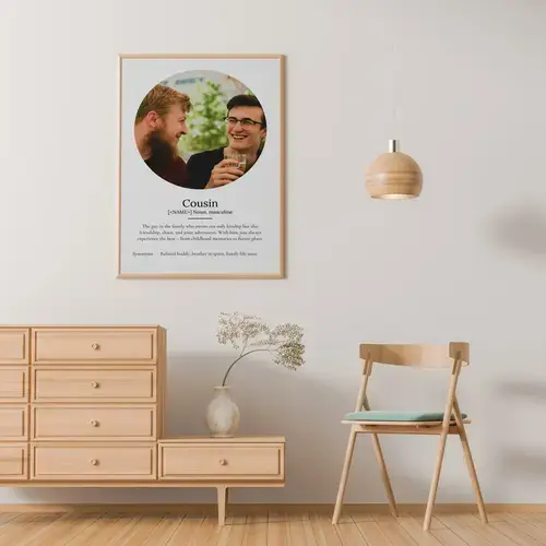 Personalized "Cousin" Definition Poster