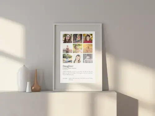 Daughter Definition Poster - Customizable Gift