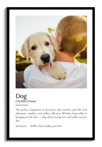 Personalize Your Dog Definition Poster – Cherish Every Adventure & Smile