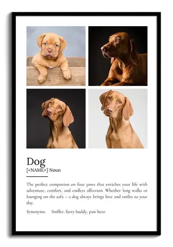 Personalize Your Dog Definition Poster – Cherish Every Adventure & Smile