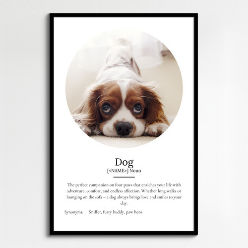 Personalize Your Dog Definition Poster – Cherish Every Adventure & Smile