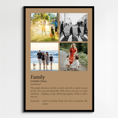 Create Your Custom Family Definition Poster – Personalized Duden-Style Gift