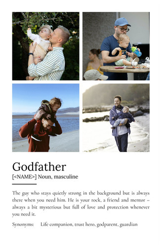 Create Your Personalized Godfather Definition Poster with Custom Photos