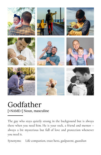 Create Your Personalized Godfather Definition Poster with Custom Photos