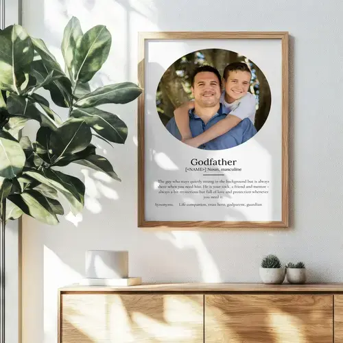 Personalized 'Godfather' Definition Poster