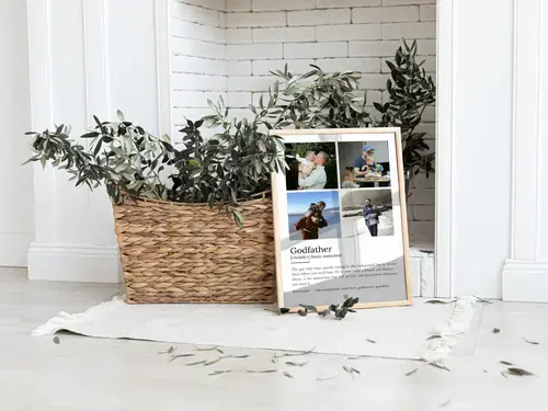 Personalized 'Godfather' Definition Poster