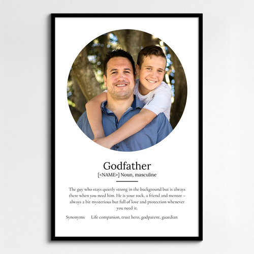 Create Your Personalized Godfather Definition Poster with Custom Photos