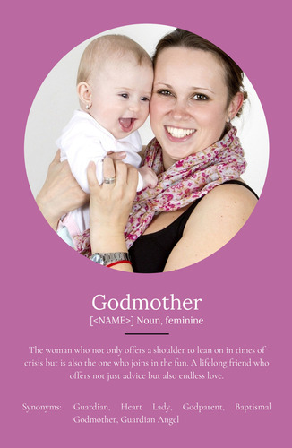 Create Your Personalized Godmother Definition Poster with Photos