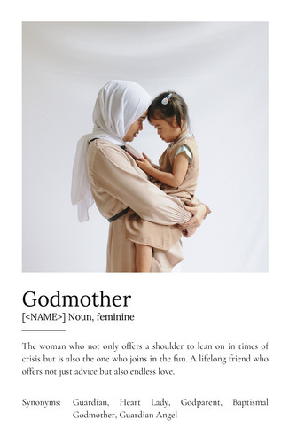 Create Your Personalized Godmother Definition Poster with Photos