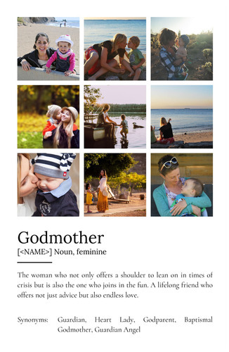 Create Your Personalized Godmother Definition Poster with Photos