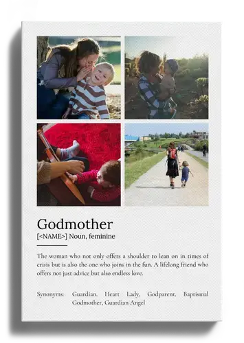 Customizable Godmother Definition Poster