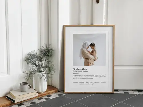 Customizable Godmother Definition Poster