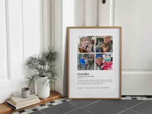 Custom Grandfather Definition Poster