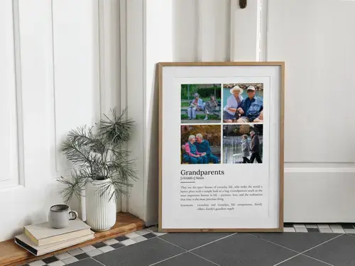 Grandparents Definition Poster - Customizable Gift