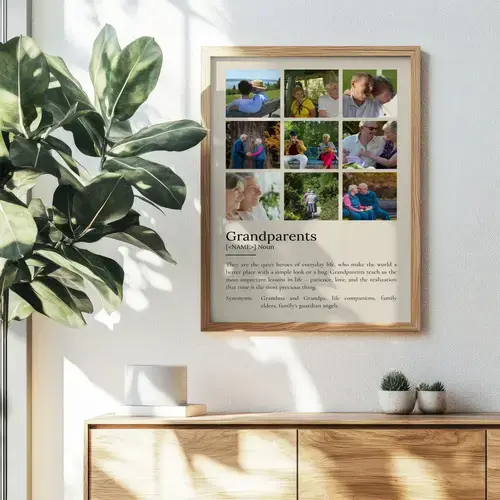 Grandparents Definition Poster - Customizable Gift