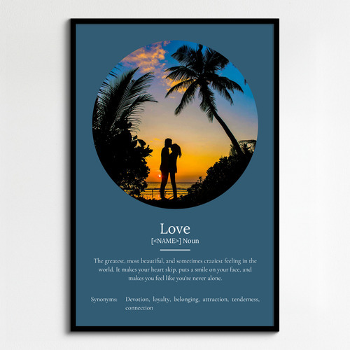 Create Your Love Definition Poster: Personalize with Photos & Text