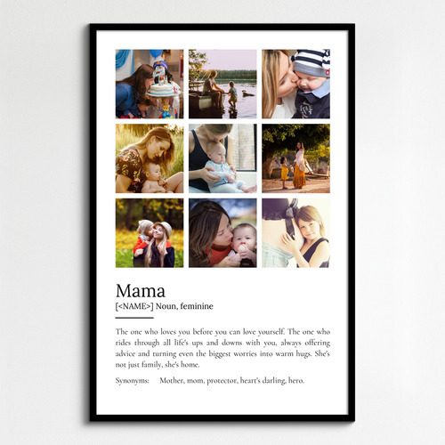 Create Your Personalized Definition Poster for Mom - Custom Photo Gift