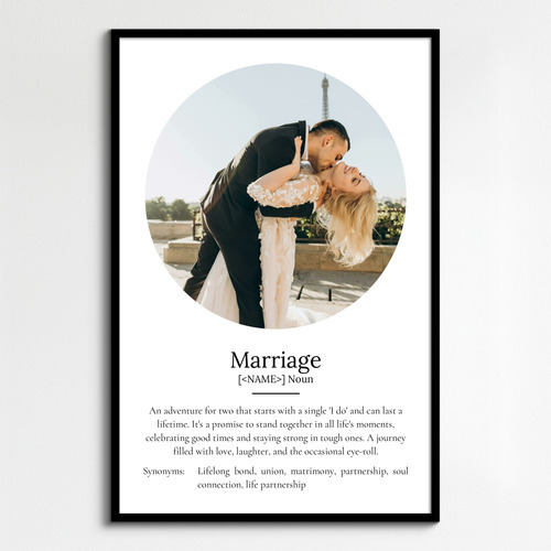 Personalize Your Marriage Definition Poster with Photos
