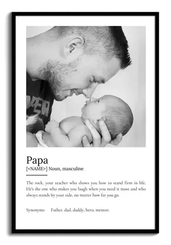 Personalized "Papa" Definition Poster - Create Your Unique Gift