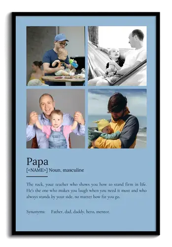 Personalized "Papa" Definition Poster - Create Your Unique Gift