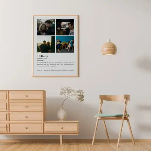 Sibling Definition Poster - Personalized Gift