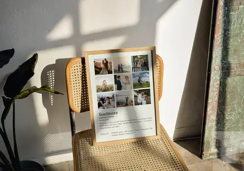 "Custom 'Soulmate' Definition Poster with Photo"