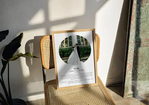 "Wife Definition Poster - Personalized Gift"