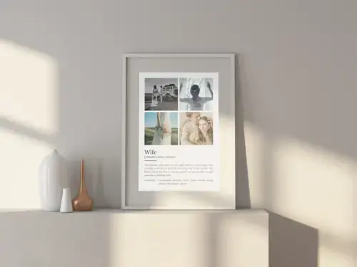 "Wife Definition Poster - Personalized Gift"