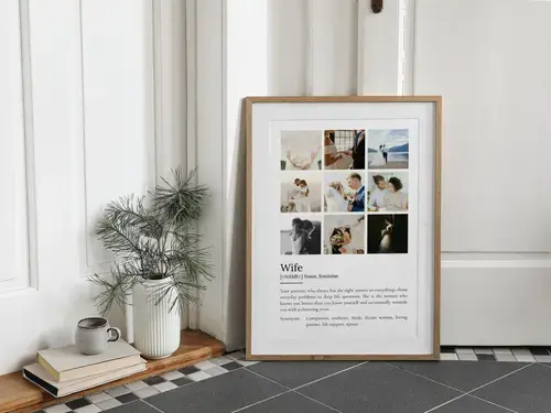 "Wife Definition Poster - Personalized Gift"