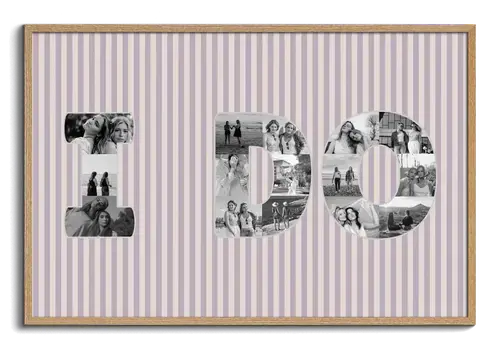 Engagement Photo Collage “I DO” Template