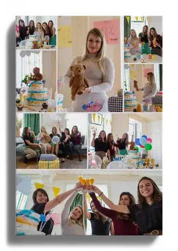 Baby Shower Photo Collage Template