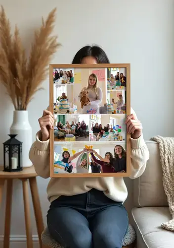 Baby Shower Photo Collage Template